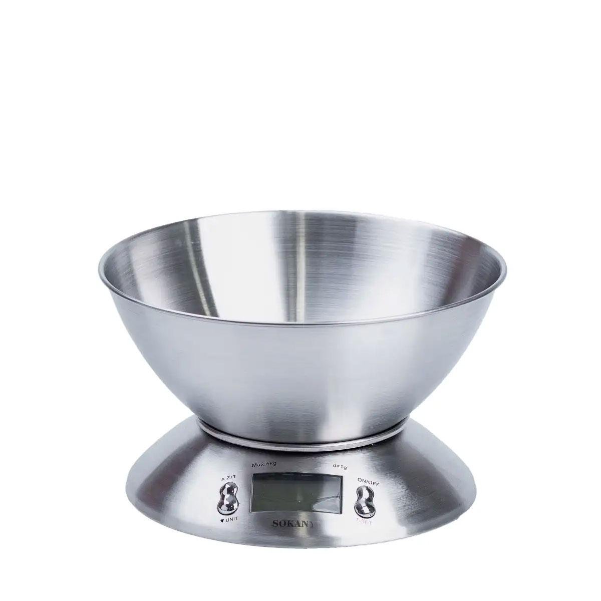 Весы кухонные Sokany SK1204 электронные с чашей 5 кг (3891) Весы кухонные Sokany SK1204 электронные с чашей 5 кг (3891)