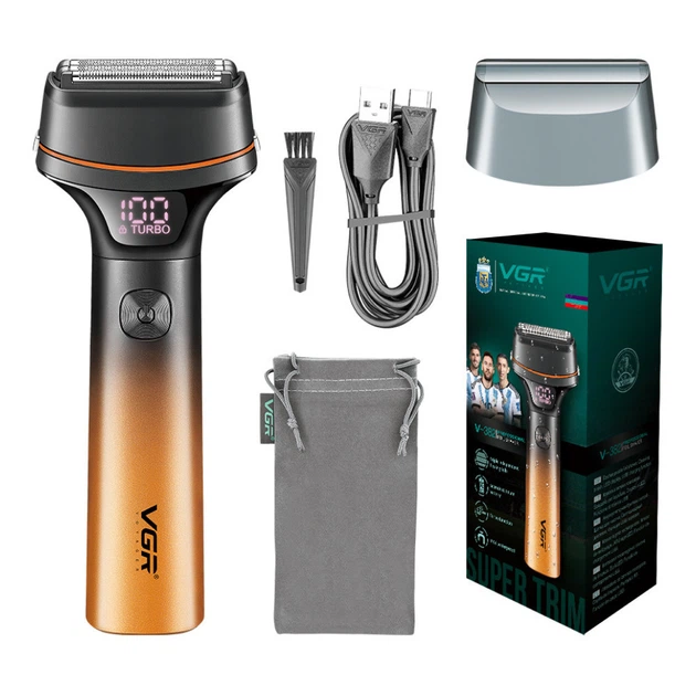 Электробритва мужская VGR V-382 USB Type-C/IPX6/Turbo/LED-дисплей аккумуляторная 5W/130 мин (32711436) Электробритва мужская VGR V-382 USB Type-C/IPX6/Turbo/LED-дисплей аккумуляторная 5W/130 мин (32711436)