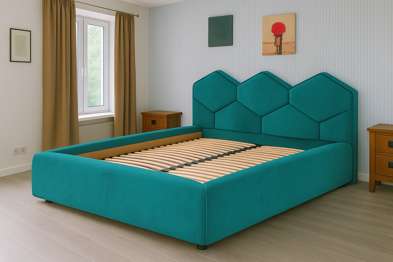 Ліжко Allure Олівер 180х200 см Ocean - фото 3 Ліжко Allure Олівер 180х200 см Ocean - фото 3