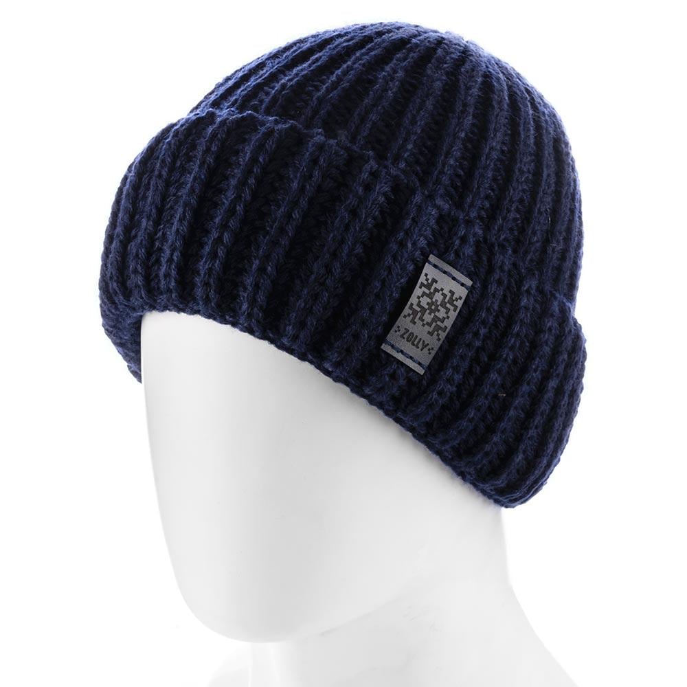 Шапка женская Zolly ZH234 на флисовой подкладке шерстяная L р. 57-58 Синий (117691)