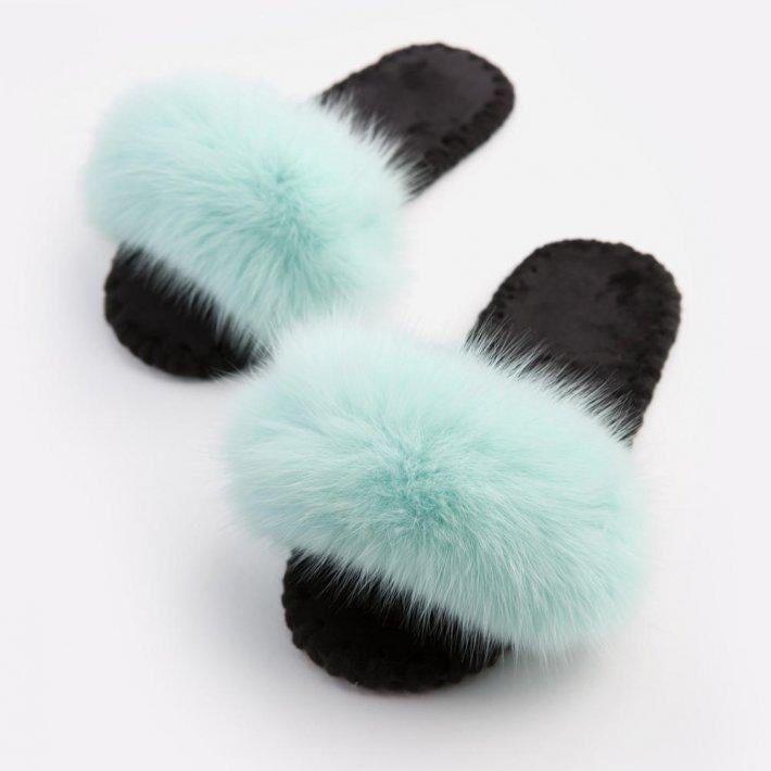Тапки домашние женские Family Пушистики р. 40/41 Мятный (351786)