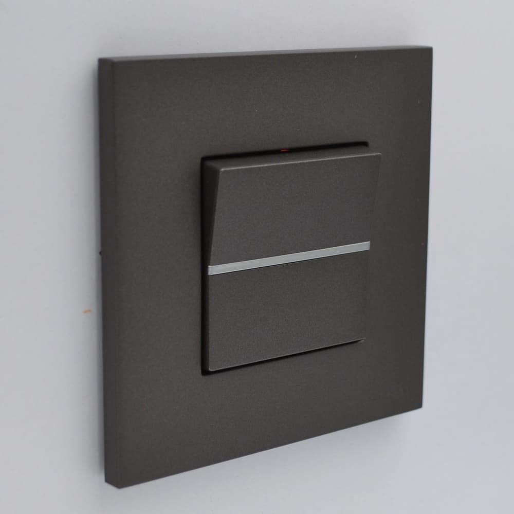 Выключатель одноклавишный ZENIt промежуточный Антрацит (2CLA221000N1801) - фото 3