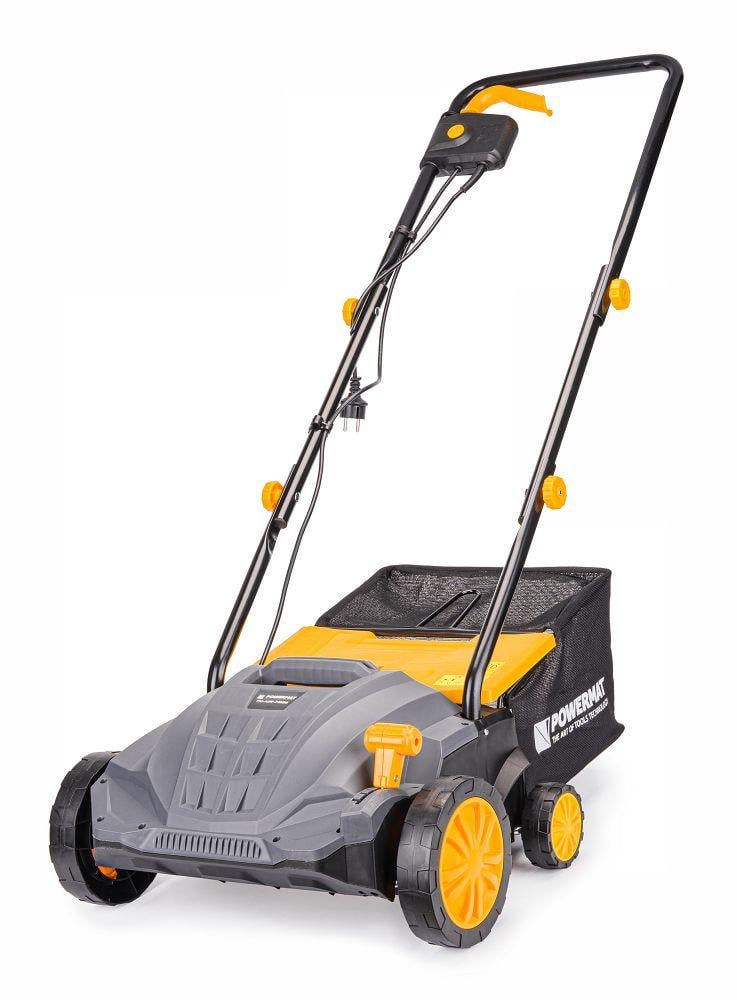 Аератор-скарифікатор електричний Powermat PM-AEW-2400M 2400 Вт ширина 32 см травозбірник 30 л 9,3 кг