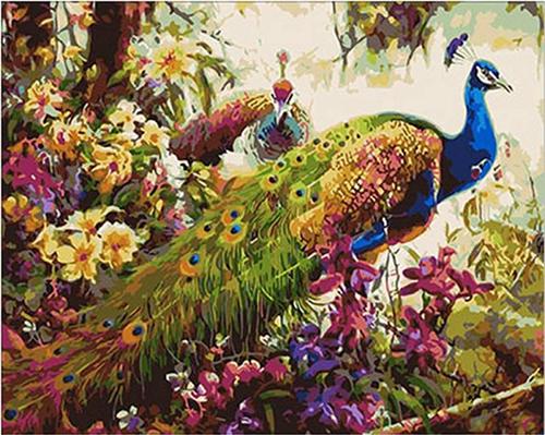 Картина за номерами Mariposa "Казкові павичі" 40x50 см (MR-Q348)