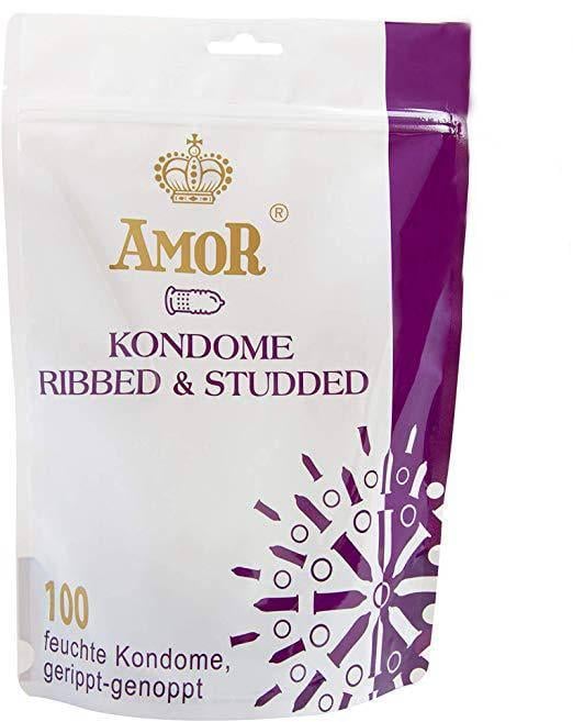 Презервативи Amor Ribbed&Studded 100 шт.