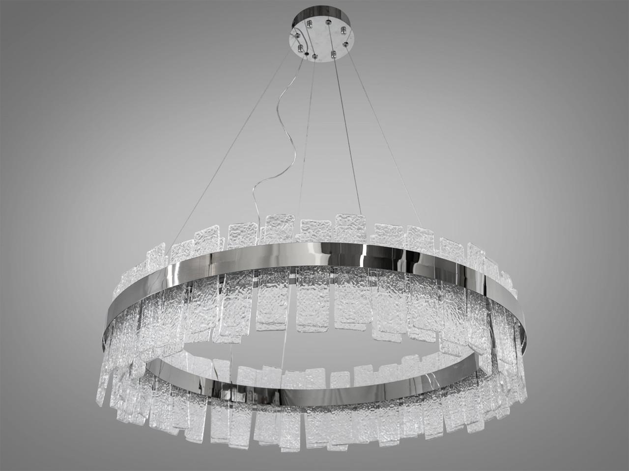 Люстра кришталева LED для холу 817-800CH-LS 190W на 27 м2 Хром (2121570452) Люстра кришталева LED для холу 817-800CH-LS 190W на 27 м2 Хром (2121570452)