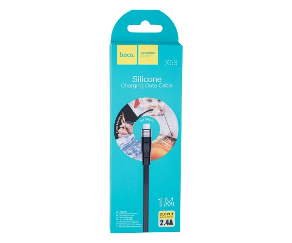 Кабель дата USB Hoco X53 Angel Micro 2,4А 1 м Black - фото 2