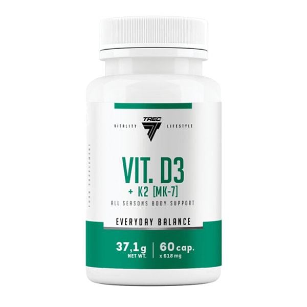 Витамин D3/K2 для спорта Trec Nutrition VIT. D3+K2 MK-7 60 капс. (000024924)