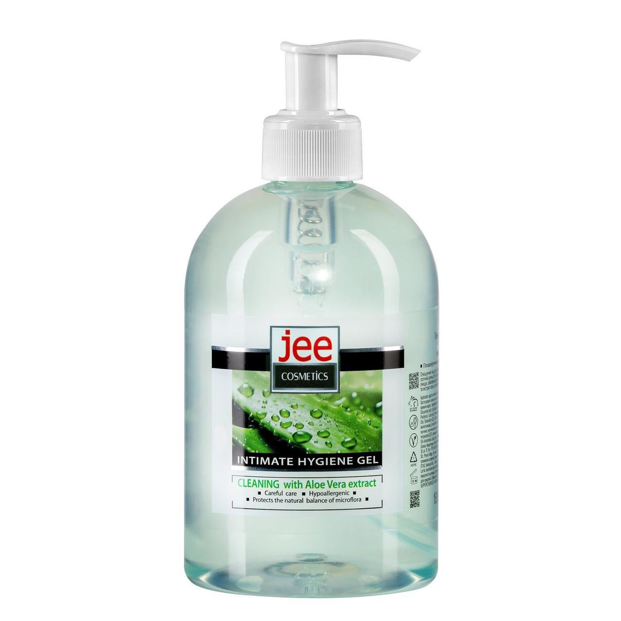 Гель для інтимної гігієни JEE Cosmetics Очищаючий з екстрактом алое вера 500 мл Гель для інтимної гігієни JEE Cosmetics Очищаючий з екстрактом алое вера 500 мл
