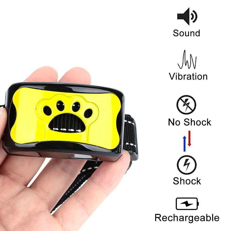 Ошейник для собак Pecute Y-7 электронный антилай с вибрацией Желтый - фото 3 Ошейник для собак Pecute Y-7 электронный антилай с вибрацией Желтый - фото 3