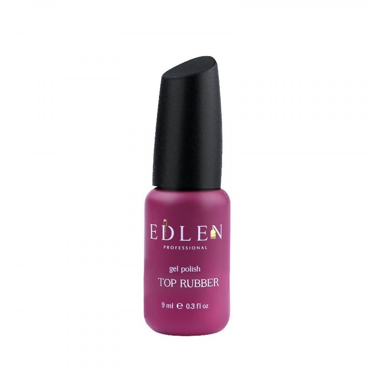 Топ каучуковый для гель-лака Edlen Professional Rubber Top с липким слоем 9 мл