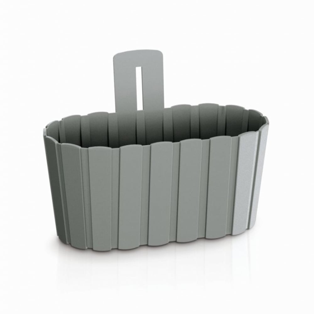 Горщик для квітів Prosperplast Boardee Wall настінний 20 см Сірий (27450-405-433)