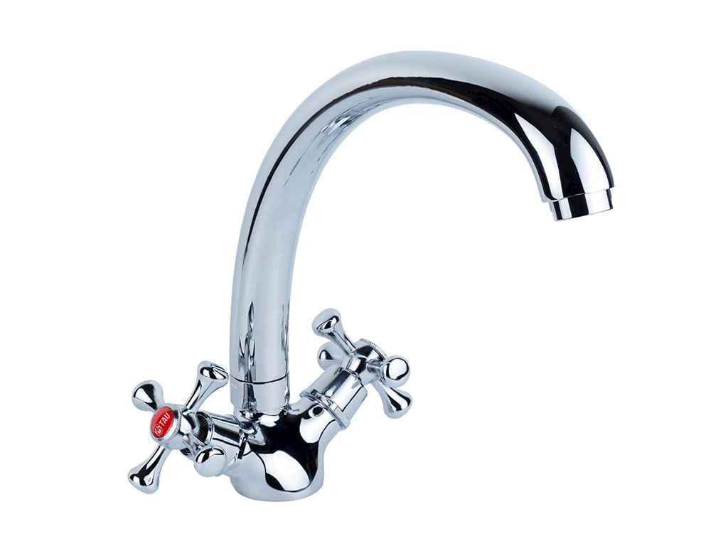 Смеситель TAU VN 1/2 для кухни гусак ухо на гайке (9885130)