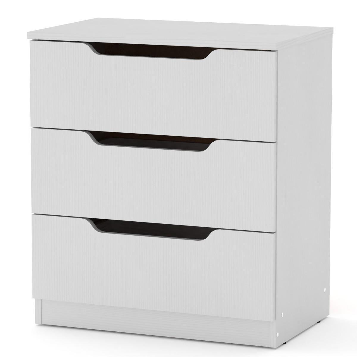 Комод для вещей Компанит 3М альба Белый - фото 1 Комод для вещей Компанит 3М альба Белый - фото 1