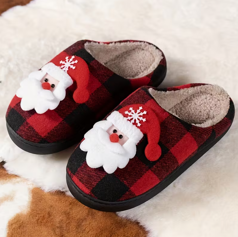 Домашние тапочки Новогодние праздничные р. 40 (ТСК40)