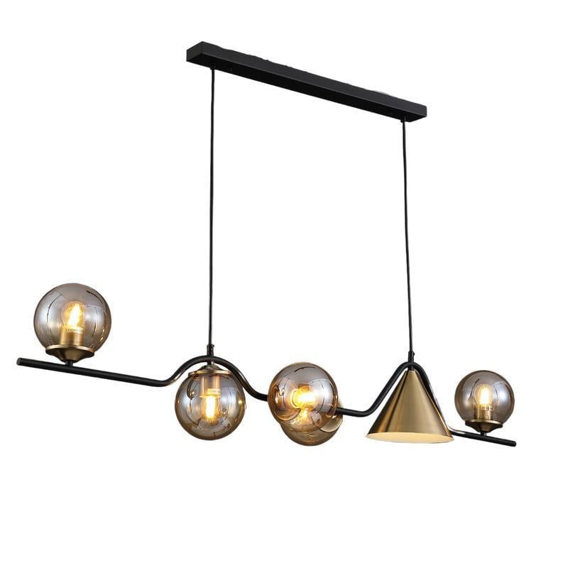 Подвесная люстра Valeso gld-23938/5 1 Черно-золотой (21782373)