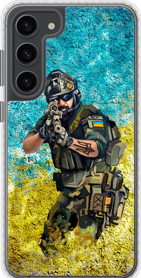 Чехол на Samsung Galaxy S23 Plus Воин ЗСУ (5311pc-2905-42517) Чехол на Samsung Galaxy S23 Plus Воин ЗСУ (5311pc-2905-42517)