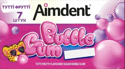 Жевательная резинка Babble Gam Aimdent 7 стиков Тутти фрутти с сахаром