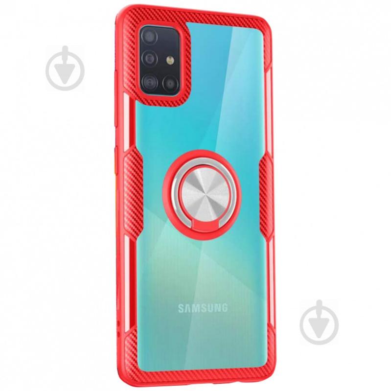 TPU+PC чехол Deen CrystalRing под магнитный держатель для Samsung Galaxy A51 Красный (883709) TPU+PC чехол Deen CrystalRing под магнитный держатель для Samsung Galaxy A51 Красный (883709)
