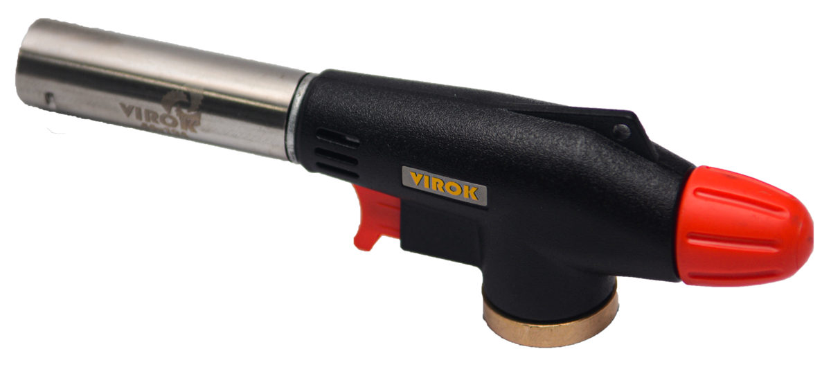Газовий пальник Virok з різьбовим з’єднанням та Piezo-запалюванням (44V194)