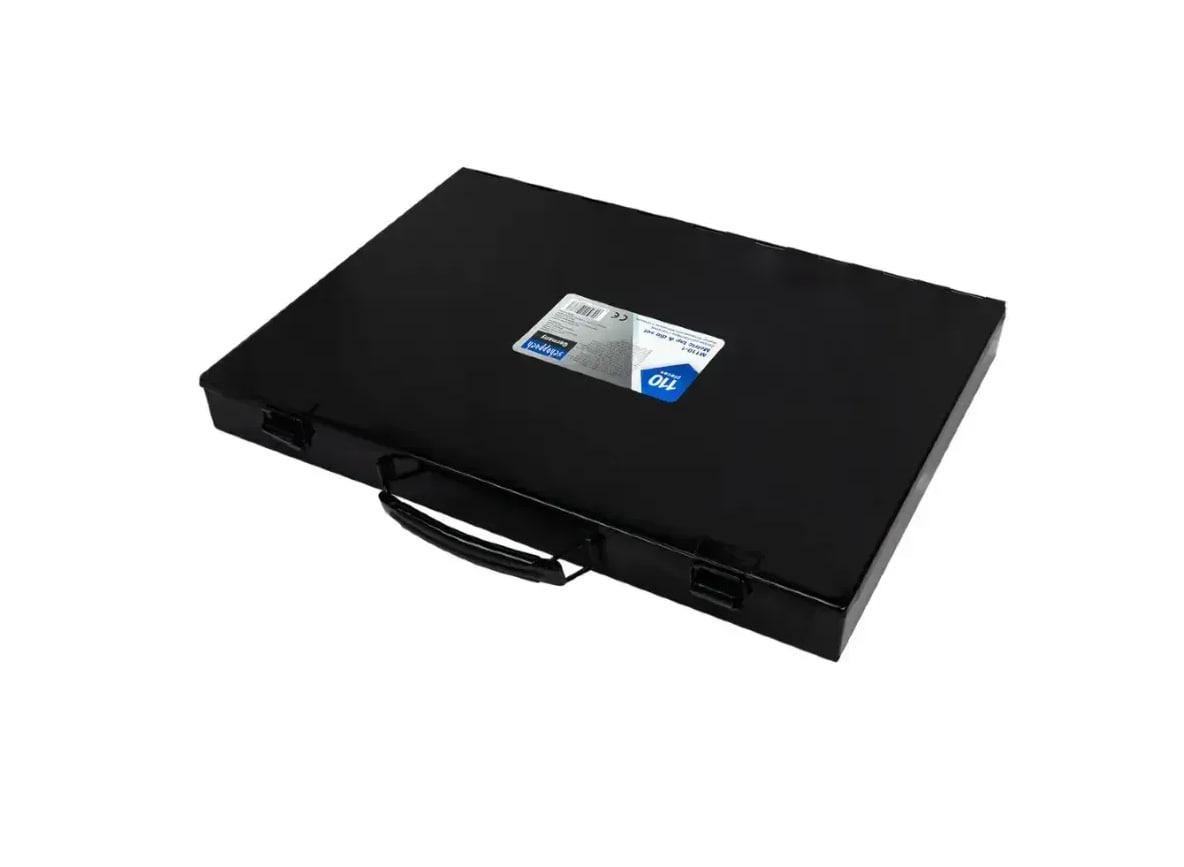 Набор метрических метчиков и плашек Scheppach SCH-M110-1 в металлическом кейсе 110 пр. М2-М18 (SCH-M110-1) - фото 2