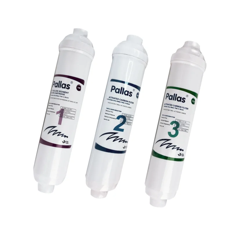 Комплект линейных картриджей Pallas in-lin для системы обратного осмоса 2,5х12" (7026381)