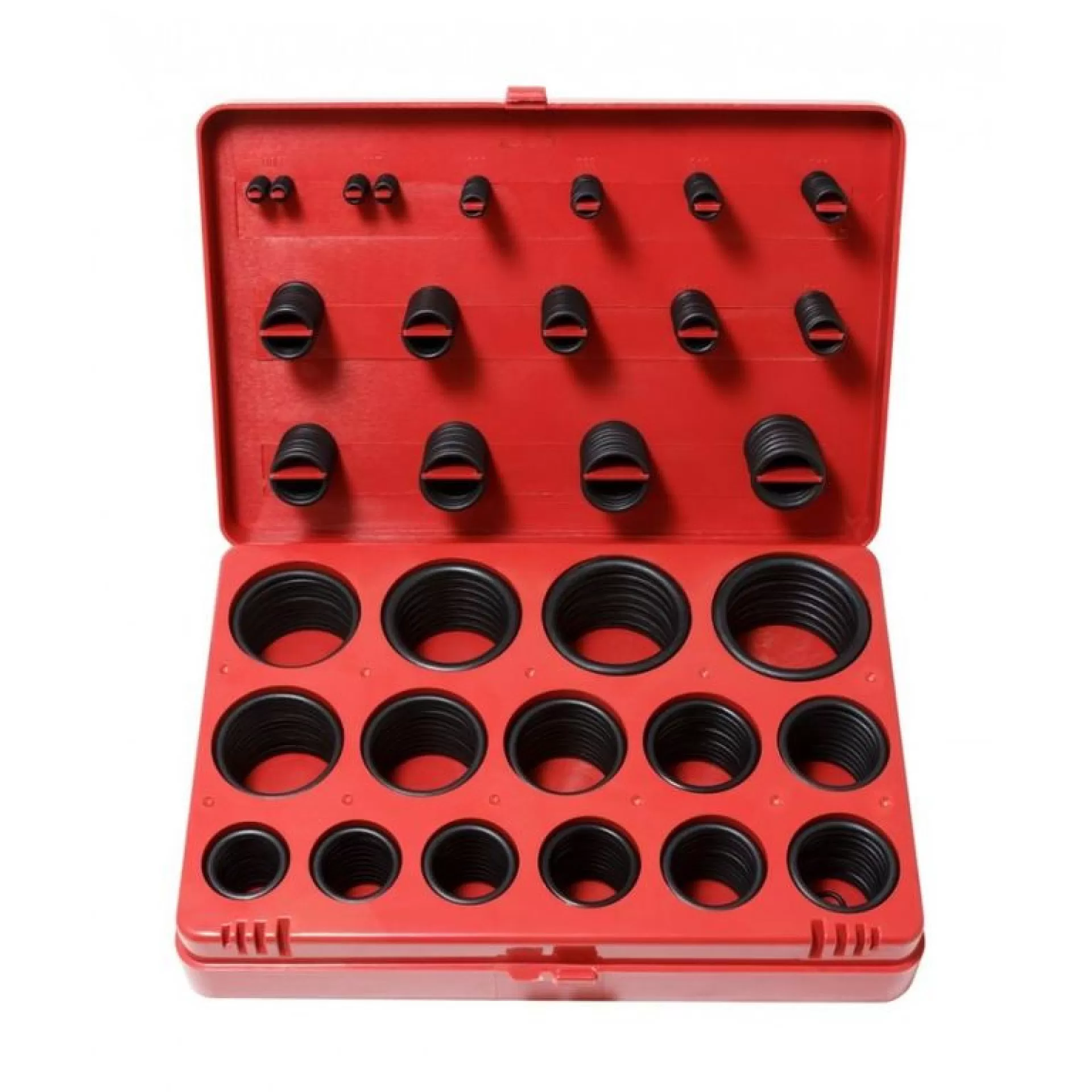 Кольца уплотнительные ROCKFORCE RF-727 резиновые маслобензостойкие метрические 386 пр. (17623876)