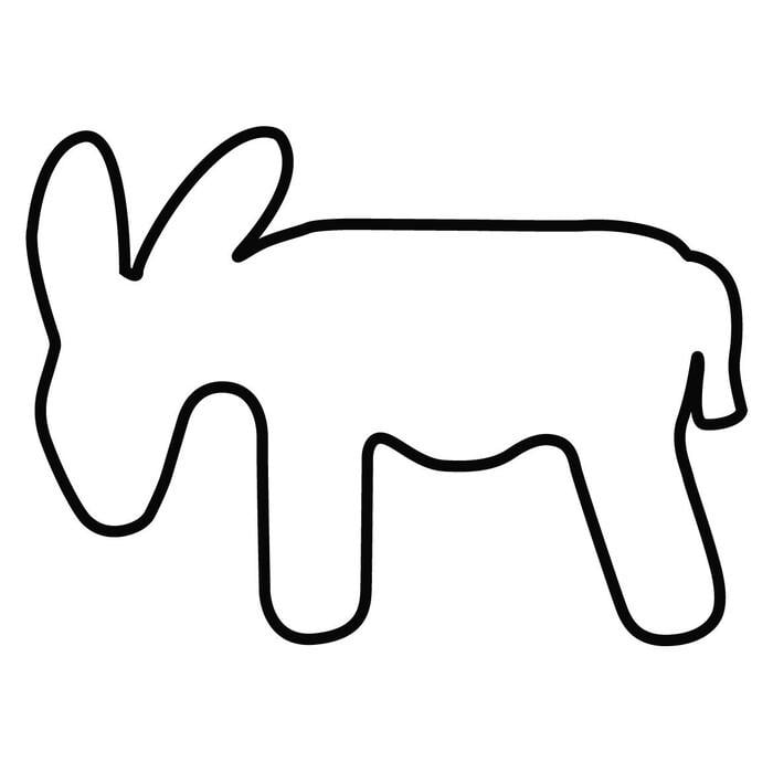 Формочка для печенья Kaiser Ослик металлический 6 см (33972322)