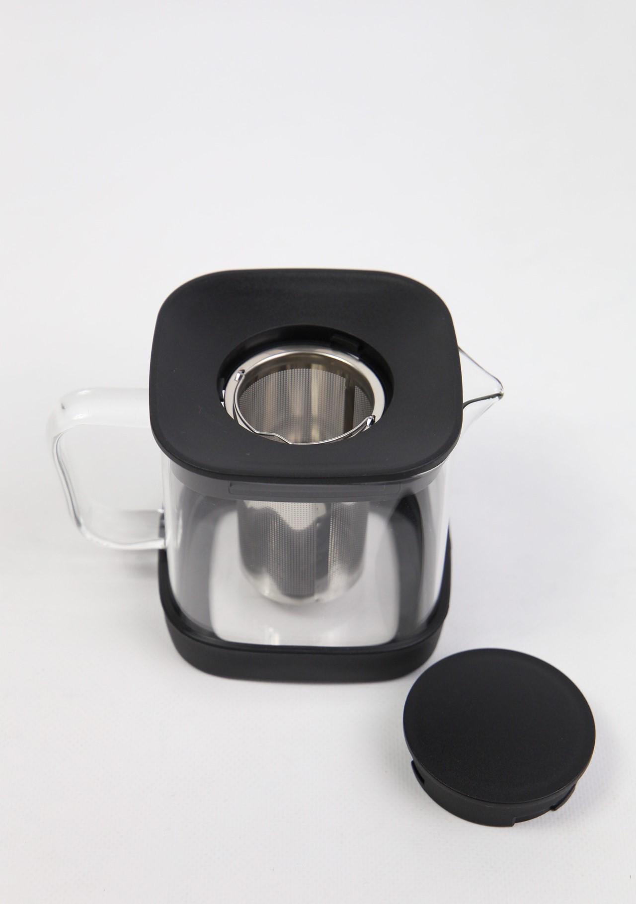 Чайник заварочный квадратный с металлическим фильтром 700 мл (00000010479) - фото 4