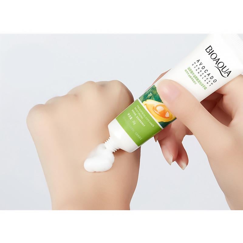 Крем для рук Bioaqua Avocado Leaves Hands Soft Smooth Moisturizing Hand Cream зволожуючий 30 г (22391976) - фото 2