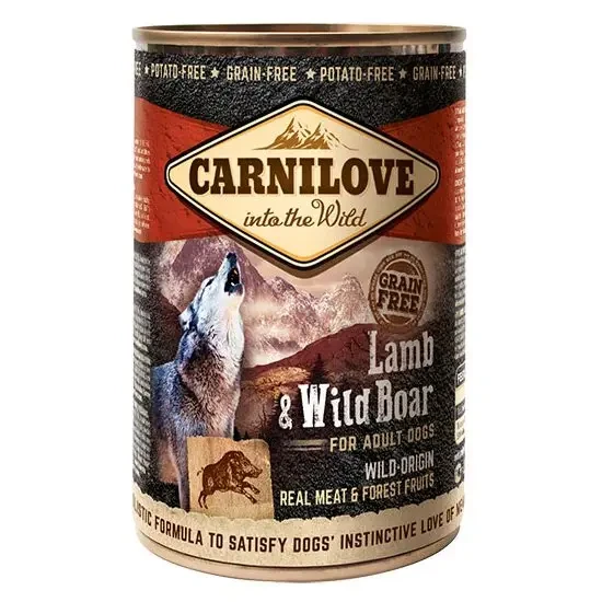 Влажный корм для собак Carnilove Lamb & Wild Boar 400 г ягненок и кабан