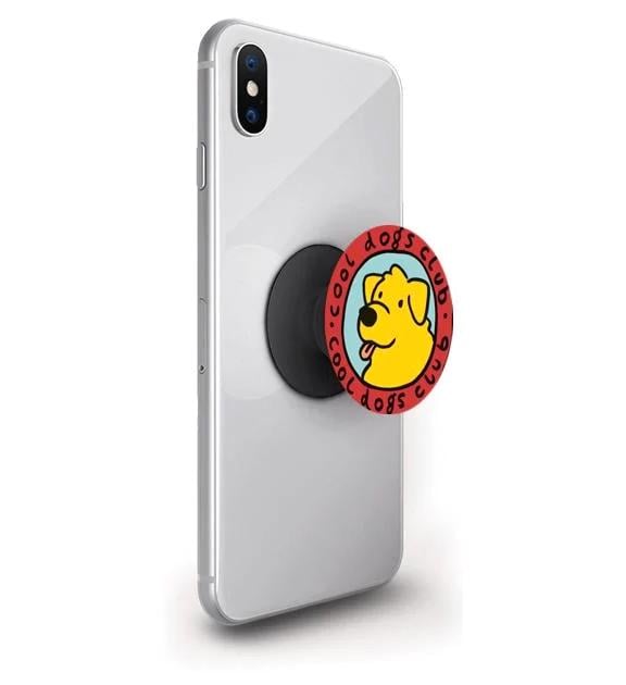 Попсокет для телефону PopSockets Собака арт Чорний (pop353)