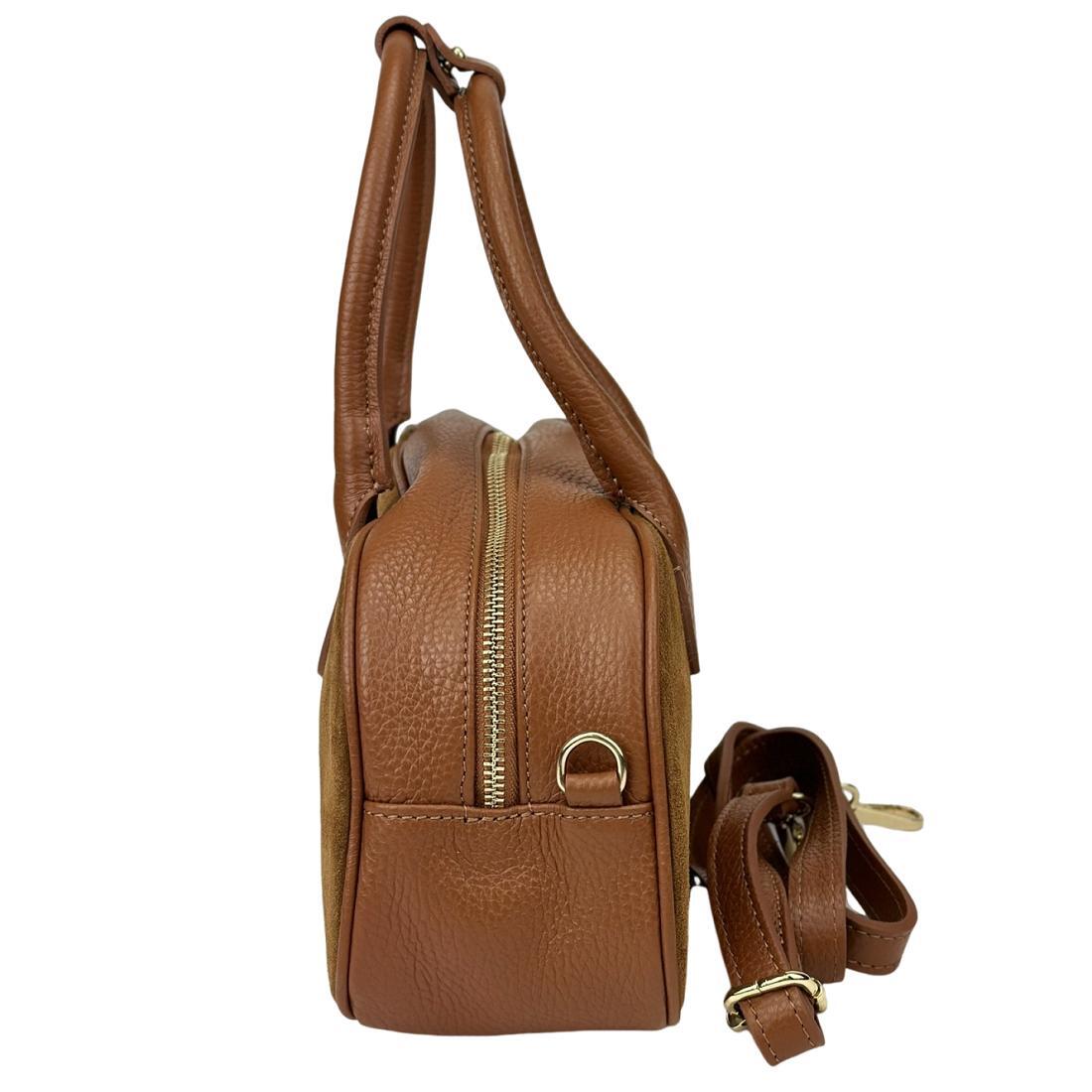 Жіноча сумка Royal Bag F-IT-3017C замшева Коричневий (8079) - фото 5 Жіноча сумка Royal Bag F-IT-3017C замшева Коричневий (8079) - фото 5