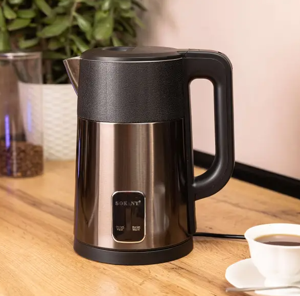 Электрочайник Sokany SK-09017 2,5 л 1500 Вт Шоколадный - фото 8 Электрочайник Sokany SK-09017 2,5 л 1500 Вт Шоколадный - фото 8