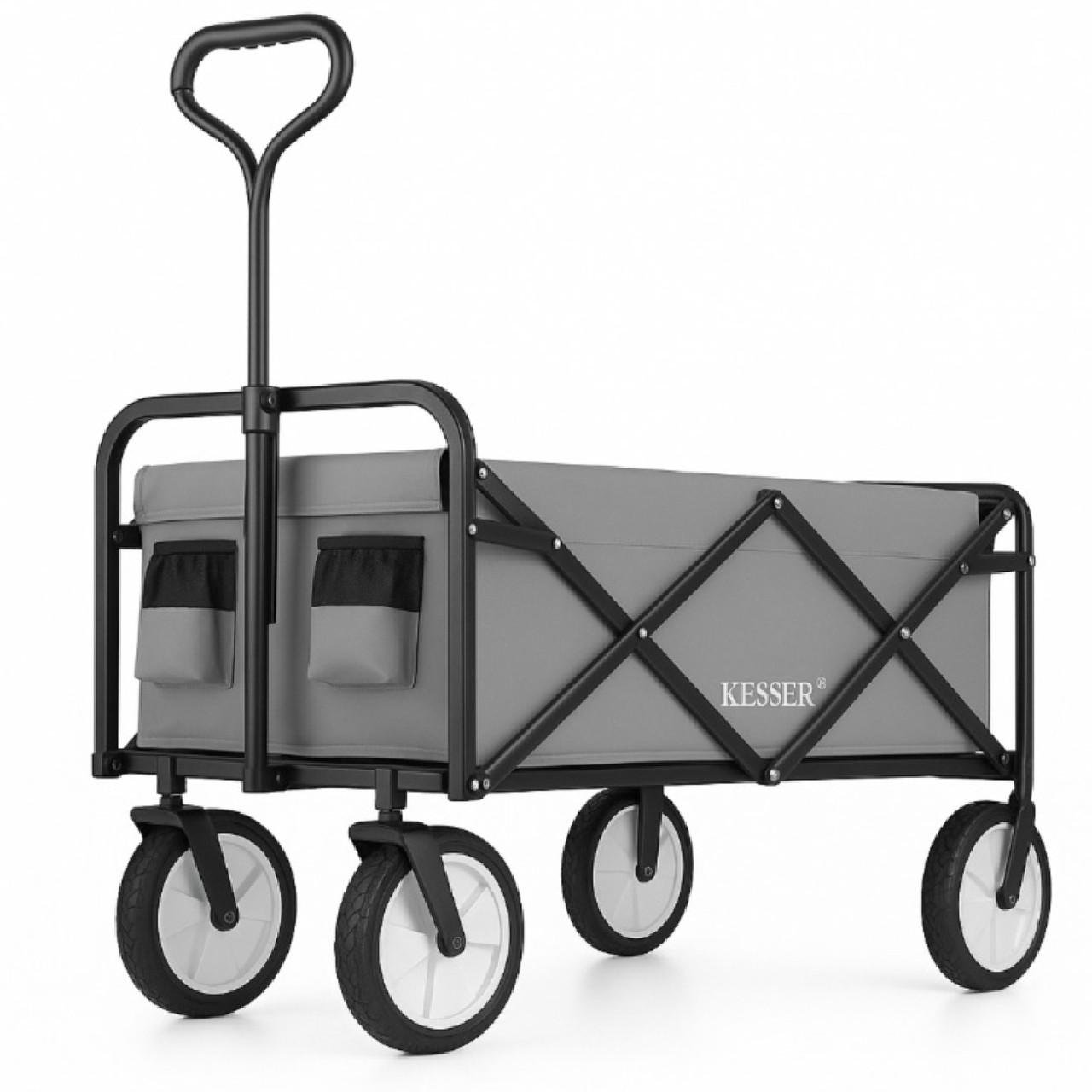 Тачка садово-строительная KESSER Oxford 600D 80 кг 90х52х102 см (4260635556198)