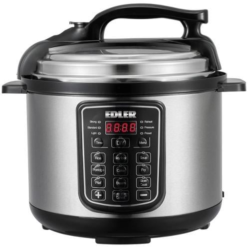 Мультиварка-скороварка EDLER ED-PC1806 Black/Silver (2255991443)