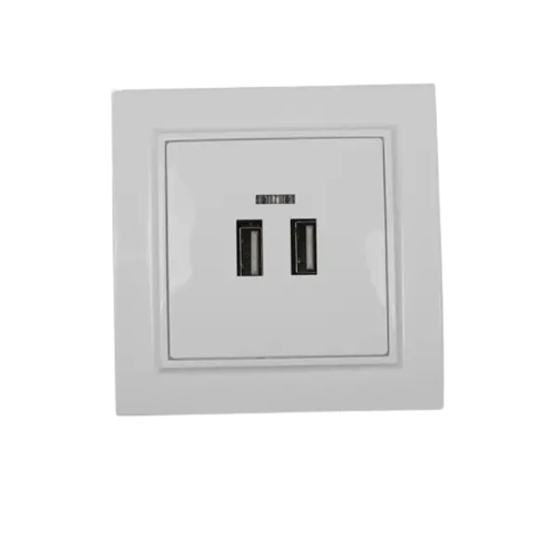 Розетка ElectroHouse Enzo 2А IP22 USB 2 порта Белый (EH-5320)