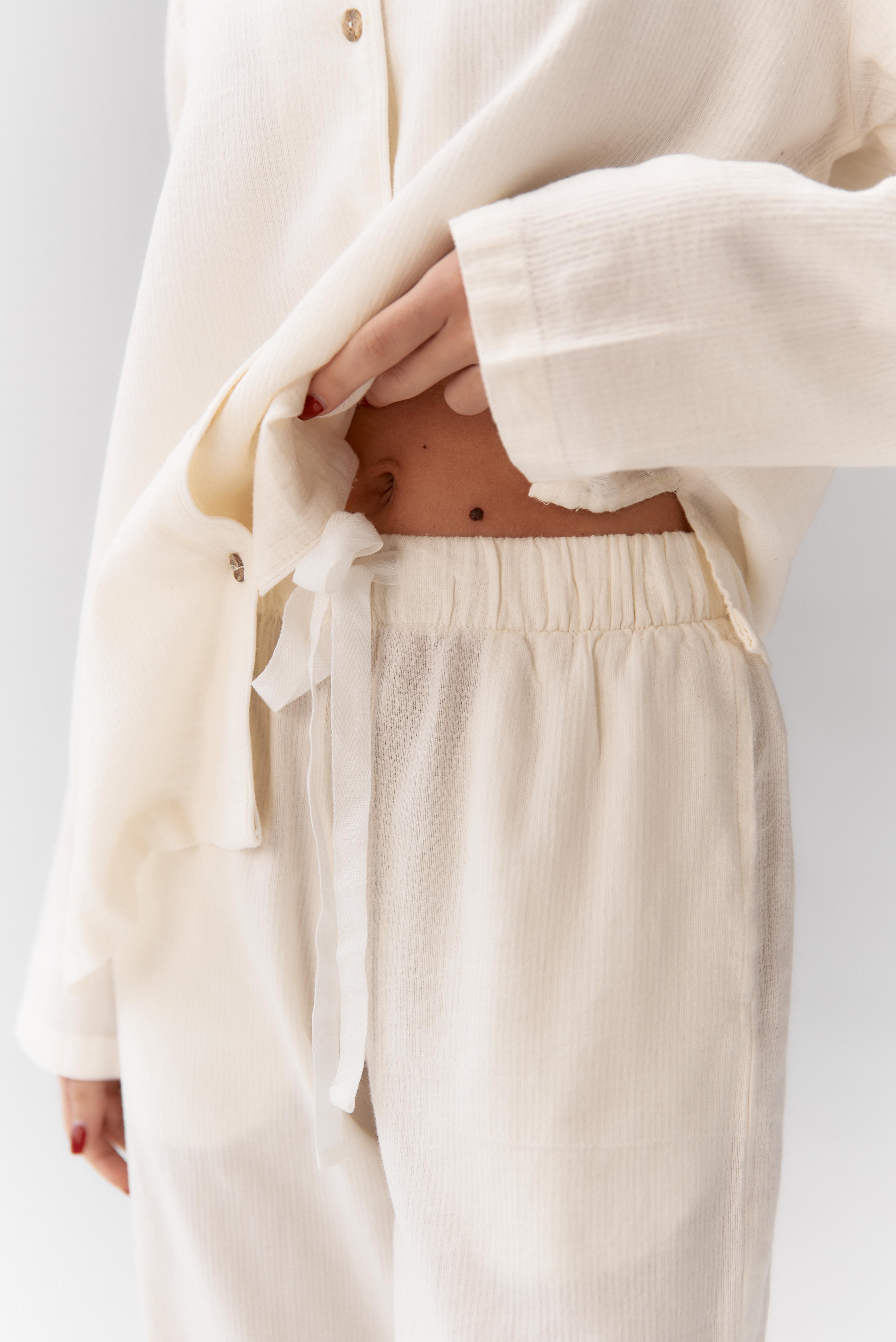 Пижама женская Lotus Home Porta M Молочный (26843095) - фото 10 Пижама женская Lotus Home Porta M Молочный (26843095) - фото 10