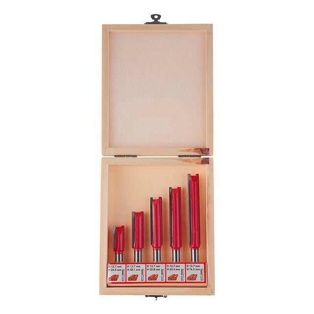 Набір фрез пазових прямих Intertool HT-0076 5 шт.