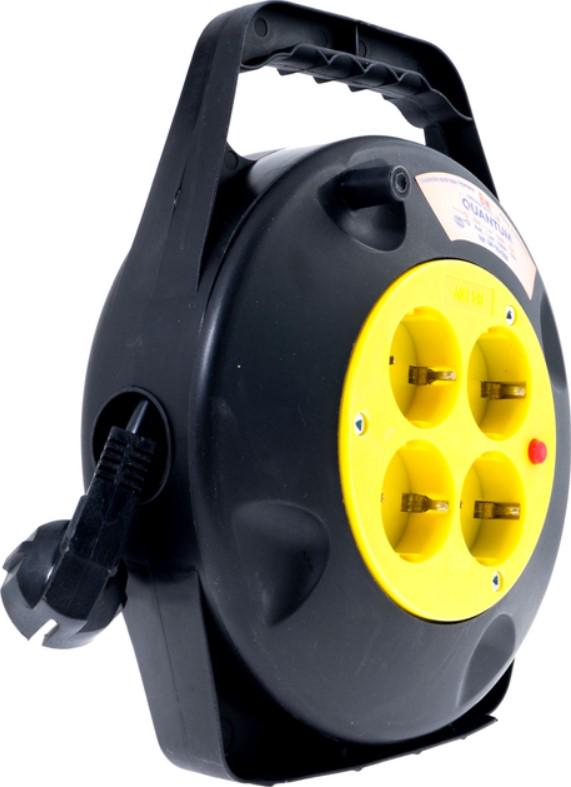 Удлинитель на катушке Quantum из термореле 4 поста с заземлением 3х1,5 16А 230B 3500 Вт 8 м 1 шт. (000003941) - фото 3 Удлинитель на катушке Quantum из термореле 4 поста с заземлением 3х1,5 16А 230B 3500 Вт 8 м 1 шт. (000003941) - фото 3