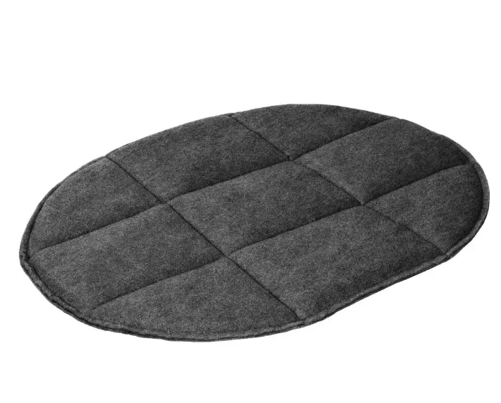 Лежак для собак овальный S Черный (1R0231) - фото 3