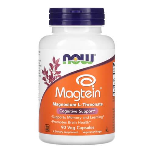Магний NOW Magtein Magnesium L-Threonate 90 Veg Capsules (NOW-02390)