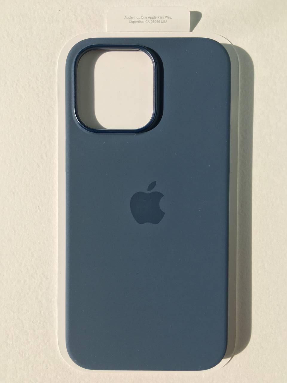 Чохол протиударний силіконовий Silicone Case MPRV3ZE/A MagSafe для Apple Iphone 14 (6.1") Storm Blue - фото 2