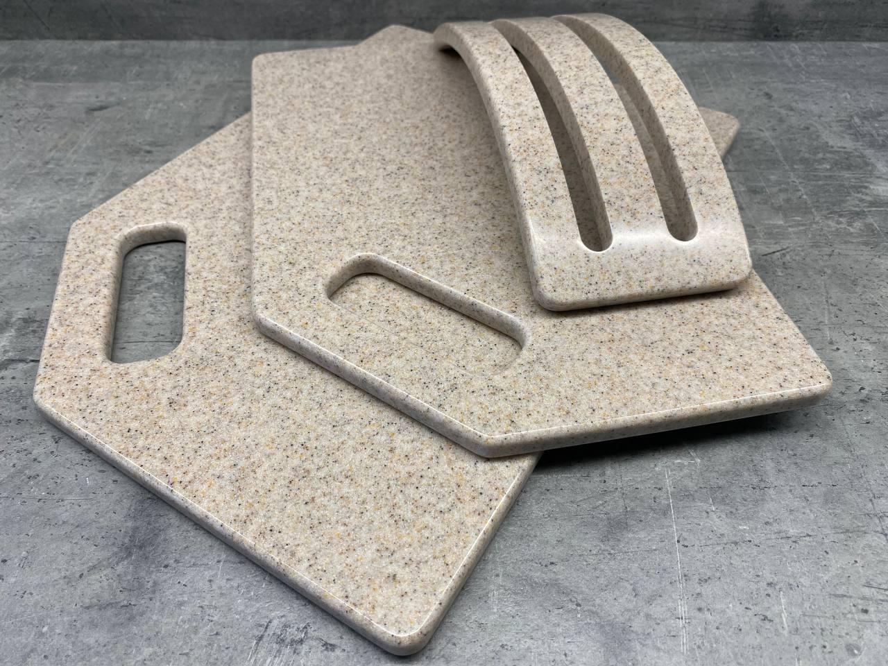 Набір дощок кухонних Navajo із штучного каменю на підставці 2 шт. (222) - фото 4 Набір дощок кухонних Navajo із штучного каменю на підставці 2 шт. (222) - фото 4