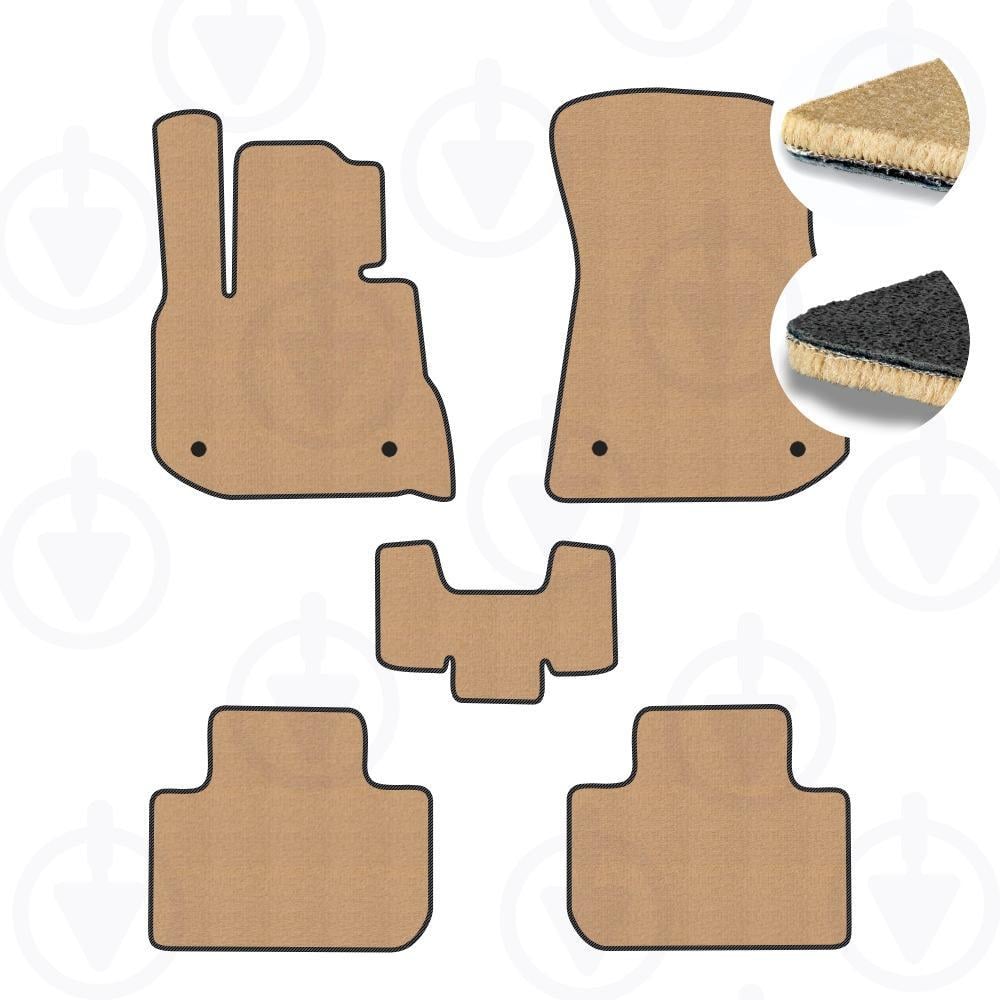 Комплект килимків до салону Star-Tex на BMW X3 G01 2017- текстиль/Fortuna Бежевий/Чорний (10253-64-80-84)