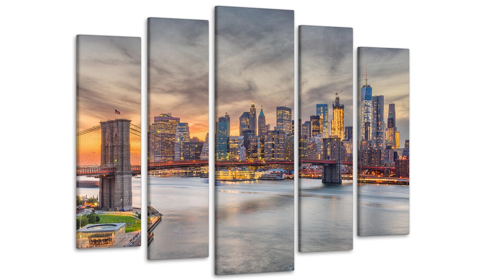 Модульная картина Город Огни 80х118 см (Art-81_5)