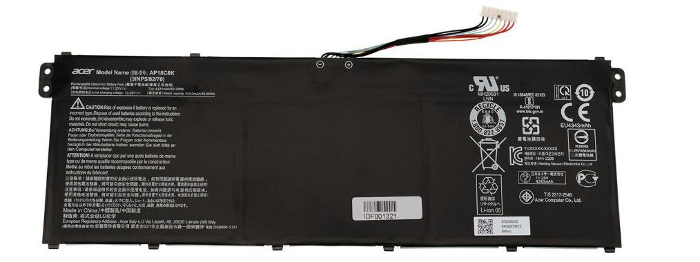 Аккумулятор для ноутбука Acer Swift SF314-43 4664 mAh 1125V 52 Wh