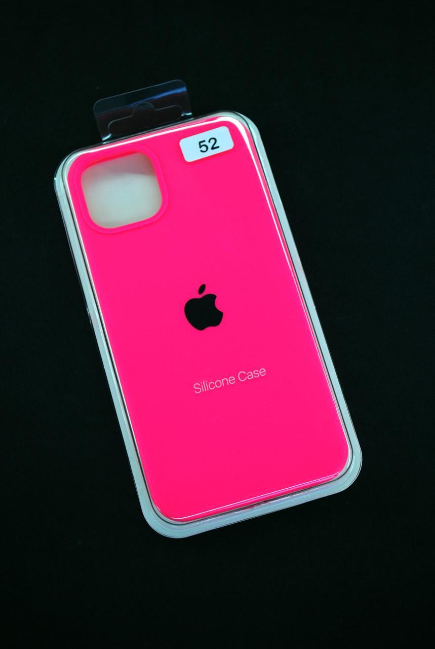 Чохол для телефону iPhone 15Plus Silicone Case FULL №52 ultra pink