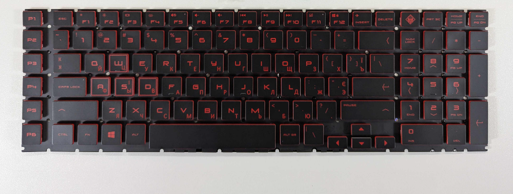 Клавіатура з підсветкою для HP Omen 17-CB TPN-C144 Shadow Elf 5 Red (102834) - фото 1