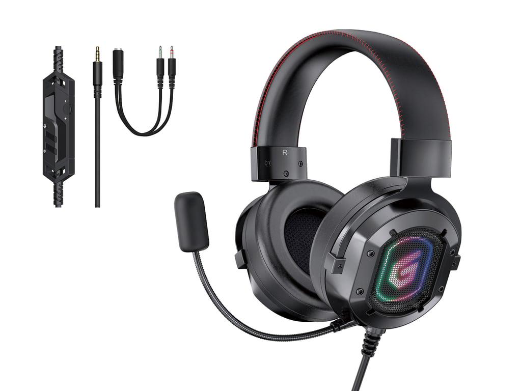 Навушники з мікрофоном Conceptronic ATHAN03B Black (521145)